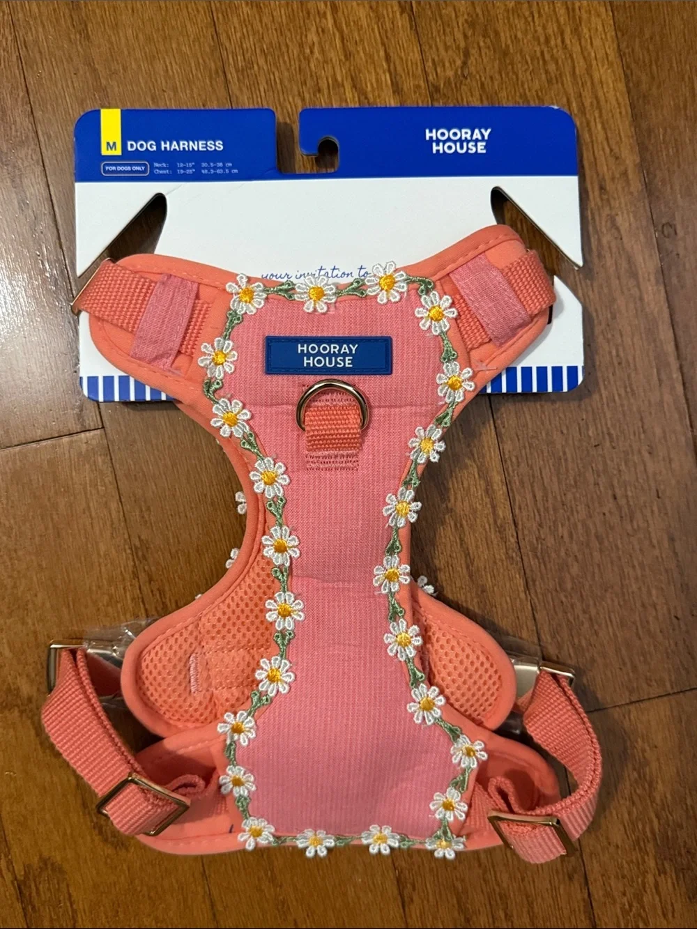 Hooray House Daisy Dog Harness Medium NWT